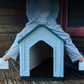 Niche Plastique Extérieur pour Chien - Toit coloré
