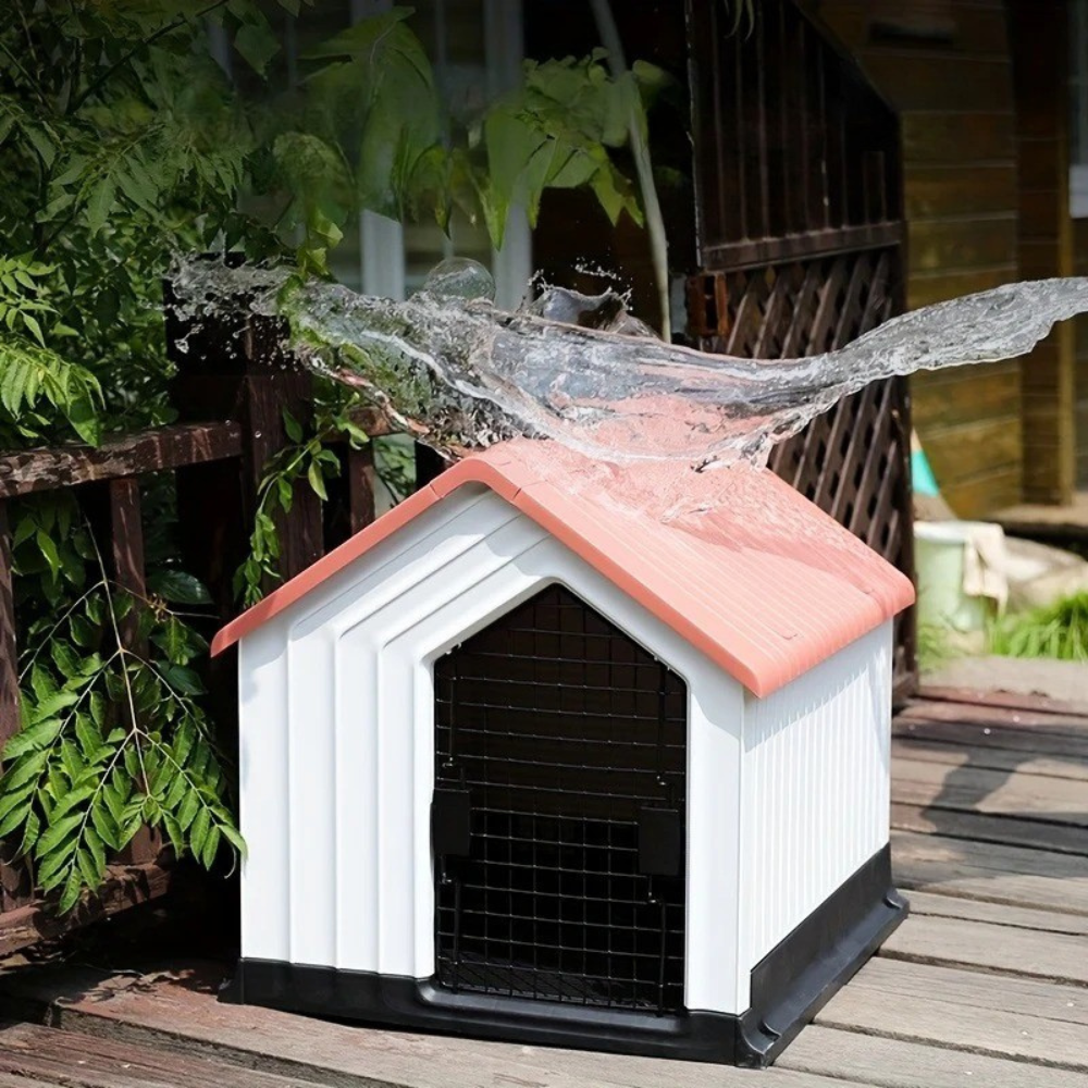 Niche Minimaliste Extérieure en Plastique Rigide pour Chien