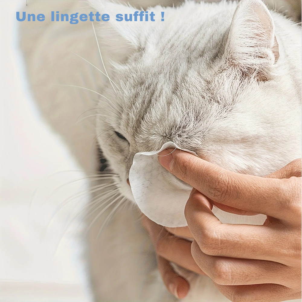 Lingettes pour les Yeux des Animaux – 150 pièces