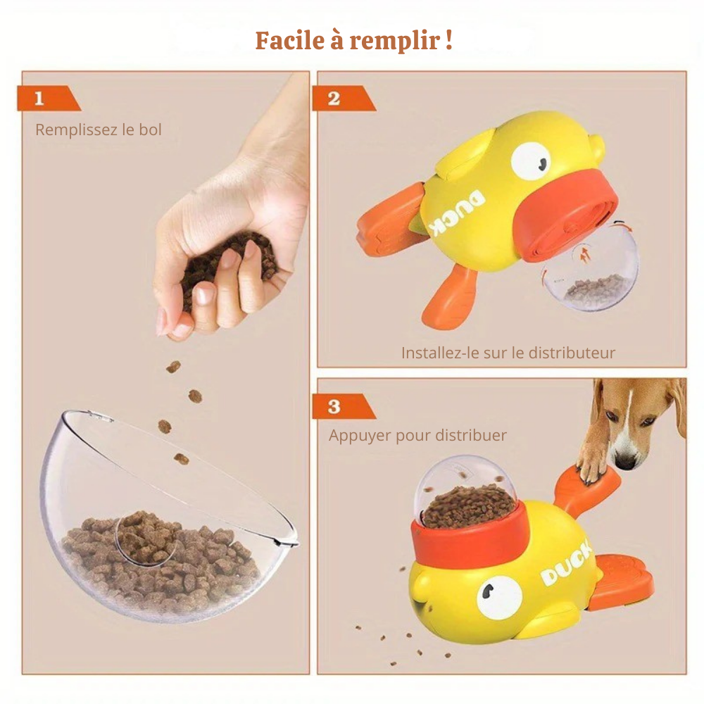 Gamelle Canard interactive pour Chien