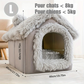 Maison douillette en forme de chalet pour chat et petit chien