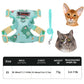 Harnais Imprimé Confortable avec Laisse pour Chats
