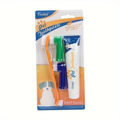 Brosse à Dents Souple et Dentifrice pour Chiens et Chats