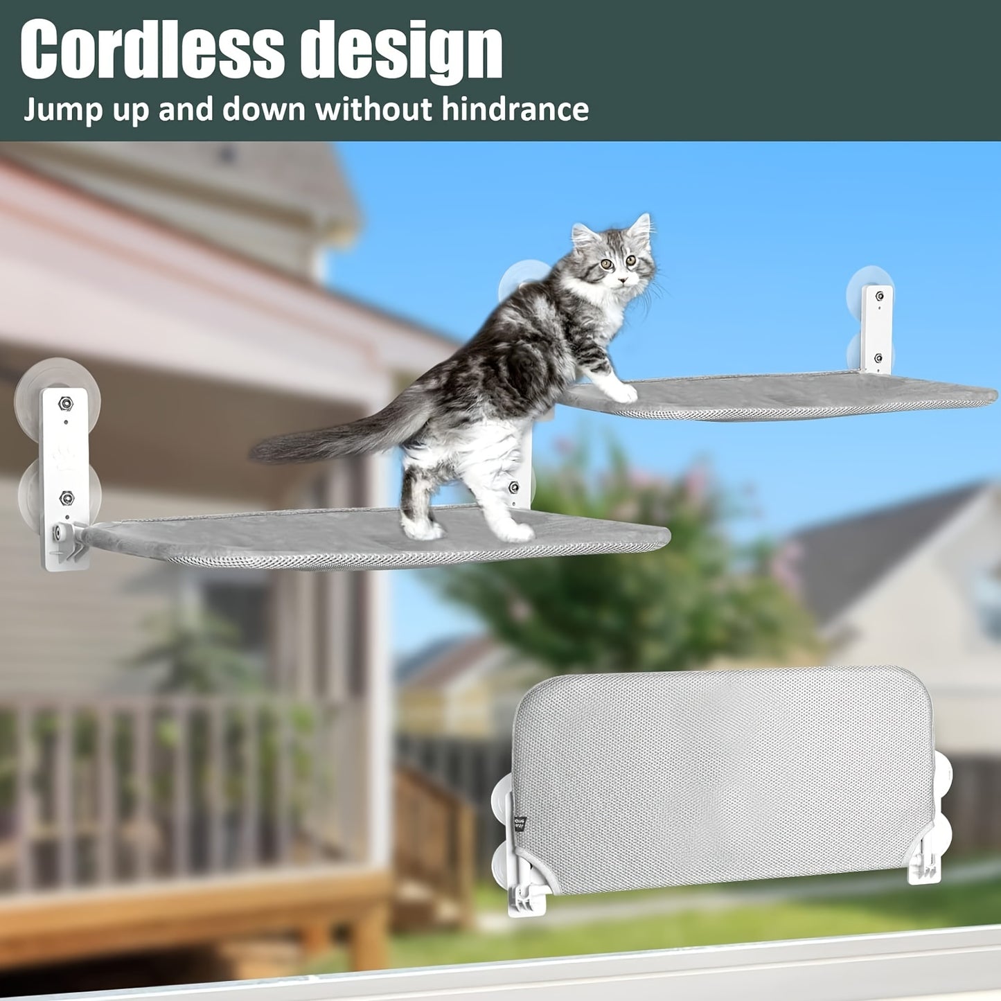 Hamac de Fenêtre Pliable pour Chats