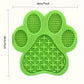 Tapis à Lécher en Forme de Patte Silicone Antidérapant pour Chien
