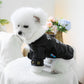 Veste Noire en Simili Cuir pour Chiens et Chats – Look Motard avec Doublure Mouton