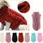 Pull Tricoté Torsadé pour Chiens et Chats – Vêtement Chaud 7 Couleurs