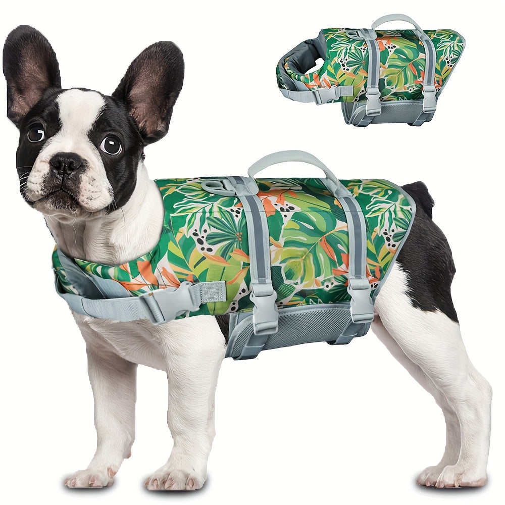 Gilet de Sauvetage Floral pour Chiens Toutes Tailles