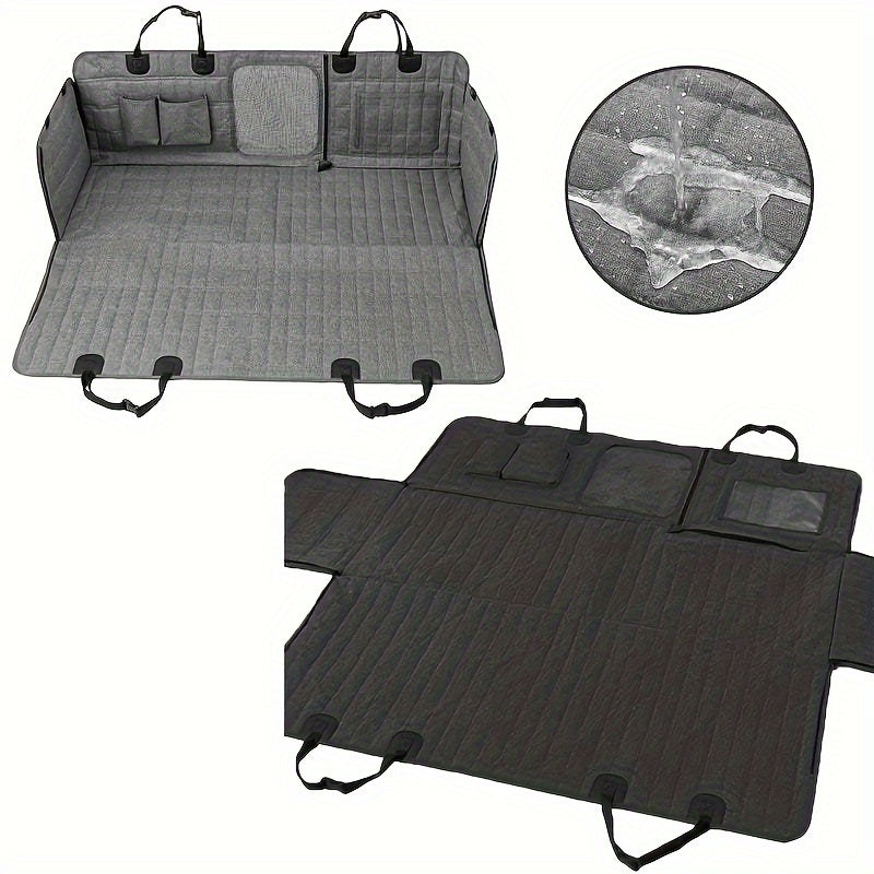 Housse de Siège Voiture pour Chien Imperméable avec Rabats Latéraux