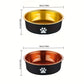 Lot de 2 gamelles inox antidérapantes pour chien