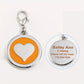 Lot de 2 Médailles rondes pour collier de Chien