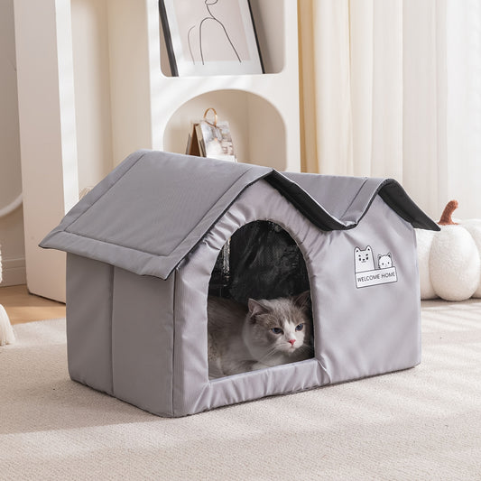 Maison isotherme imperméable pour chat et petit chien