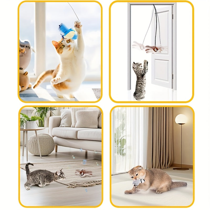Oiseau Interactif Électrique Rechargeable pour Chat