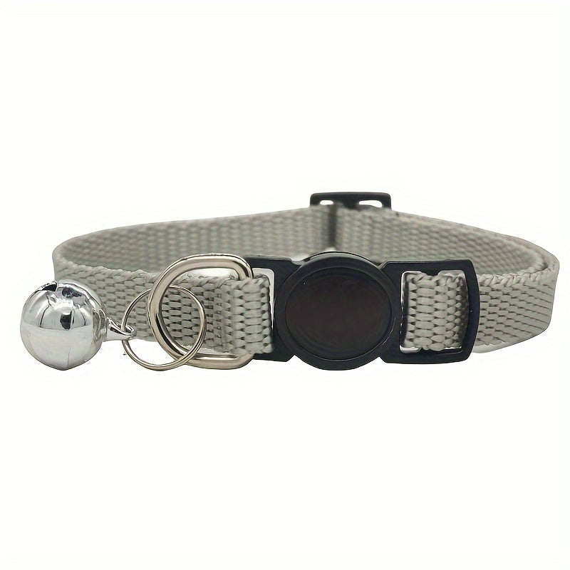 Collier Ajustable pour Chats avec Boucle de Sécurité et Clochette