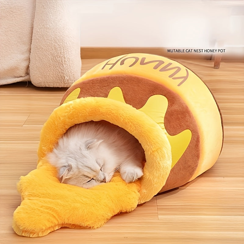 Panier Pot de Miel Douillet pour Chats