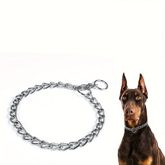 Collier étrangleur en acier inoxydable – double torsion pour dressage Chien