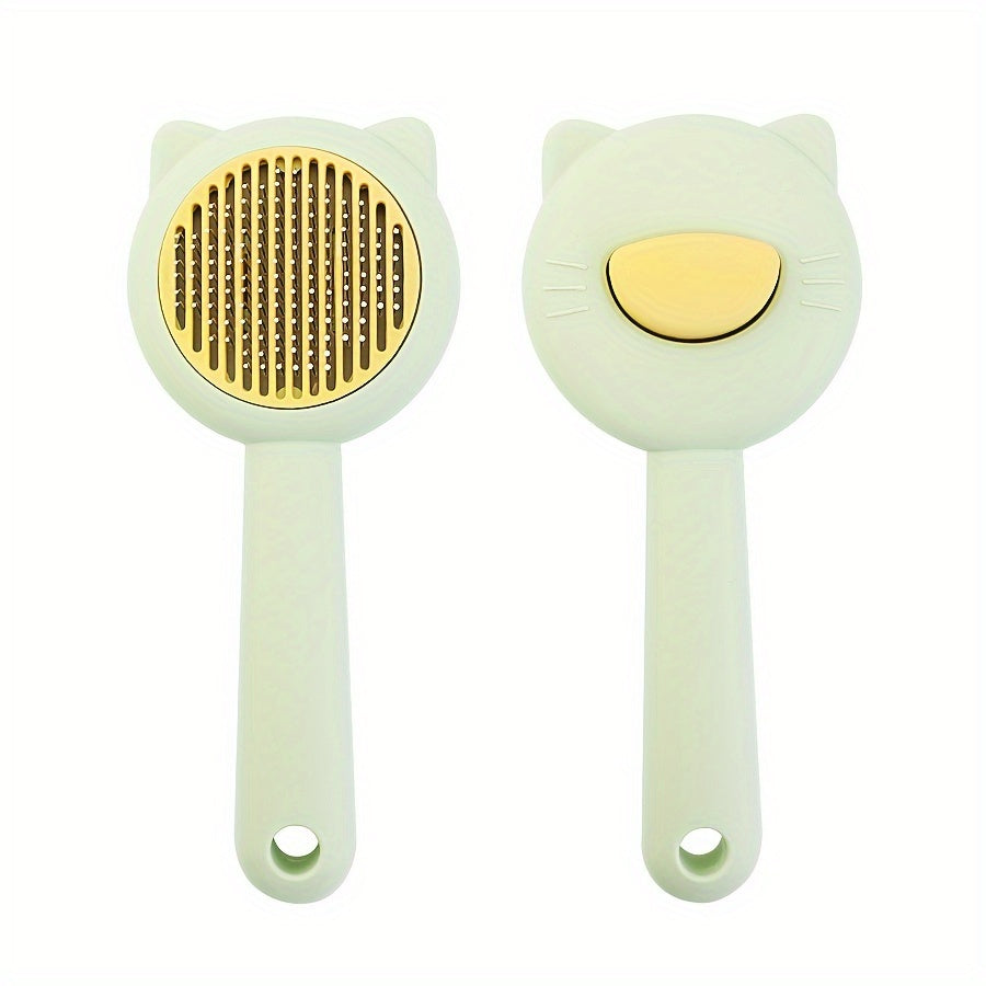 Brosse de toilettage auto-nettoyante pour chat
