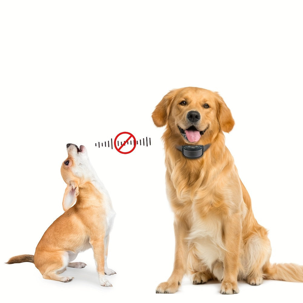 Collier Anti-Aboiement à Vibration Rechargeable pour Chien