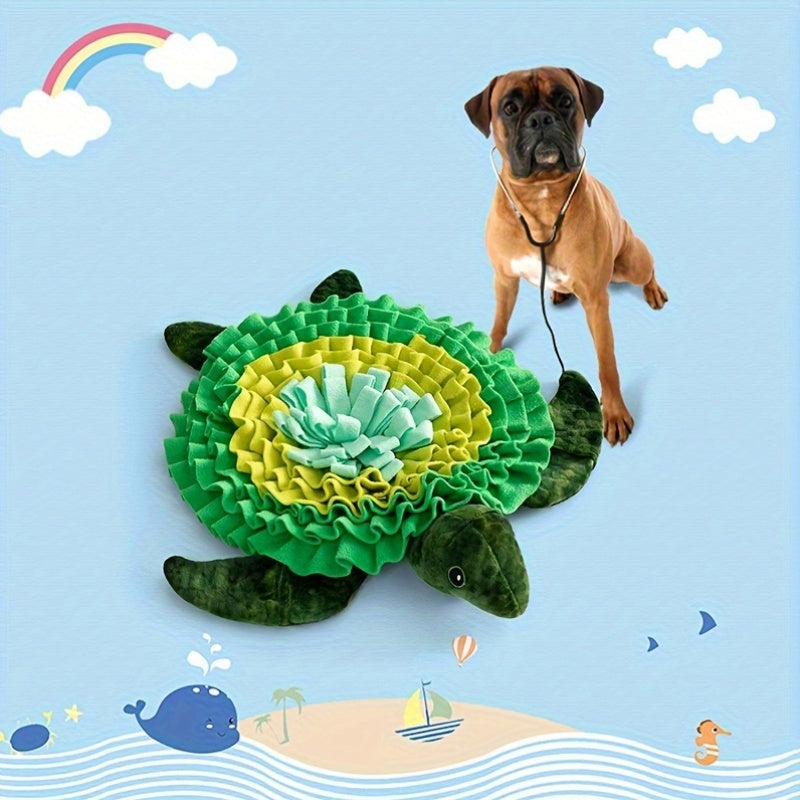 Tapis de Fouille Tortue 2-en-1 pour Chien