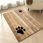 Tapis gamelle en diatomite effet bois pour chien et chat