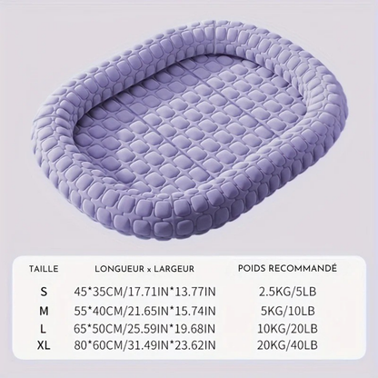 Lit rafraîchissant en latex pour Chien, design alvéolé
