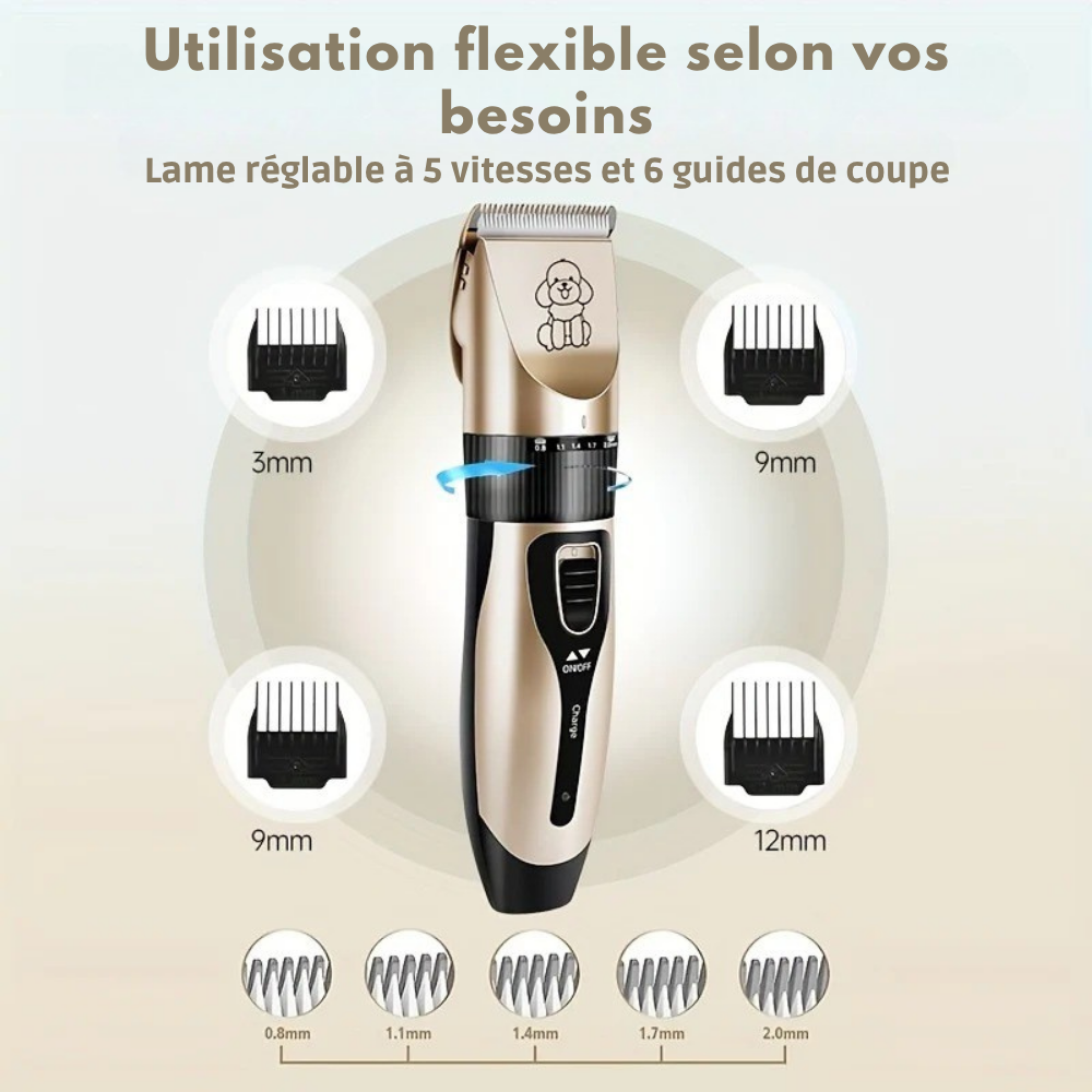 Tondeuse Silencieuse pour Toilettage Animaux