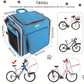 Panier vélo et sac à dos pliable pour Chien ou Chat