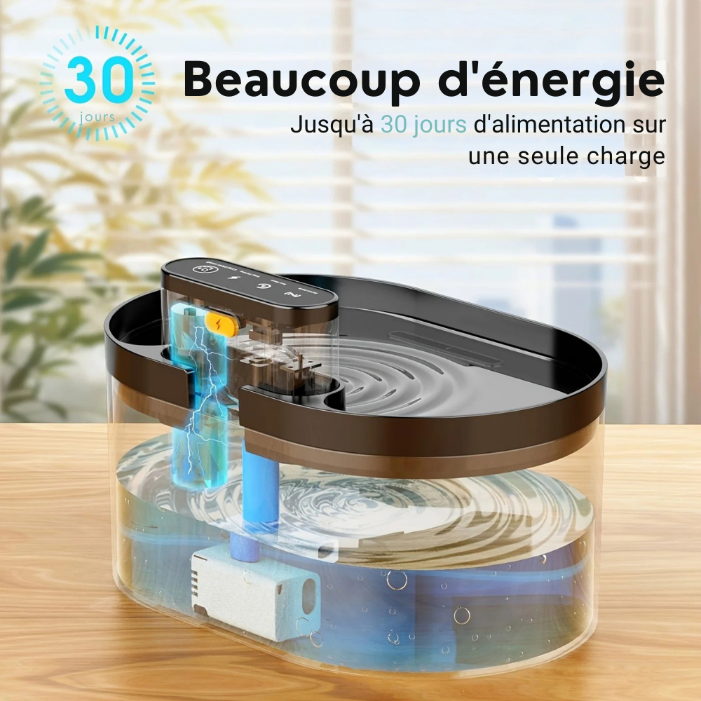 Fontaine Connectée 2.2L à Détection pour Chat & petit Chien