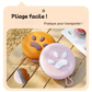 Gamelle double pliable en silicone pour voyage