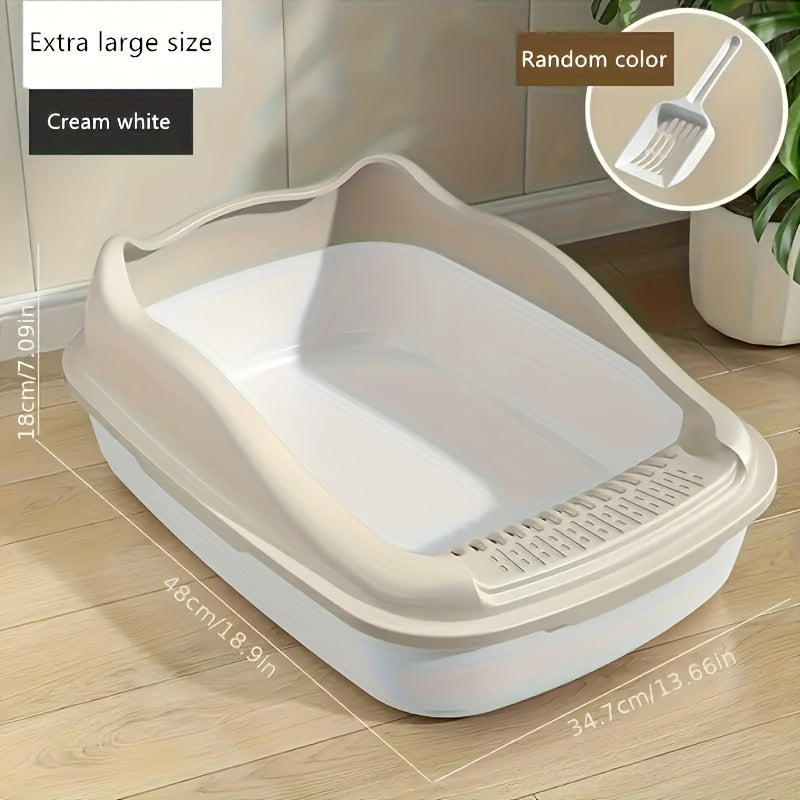 Litière pour Chat Semi-Ouverte Anti-Projection