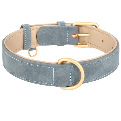 Collier en Simili Cuir Rembourré pour Chien