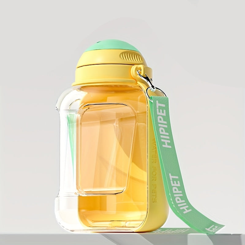 Gourde portable 2-en-1 pour eau et croquettes (1000ml + 300g)