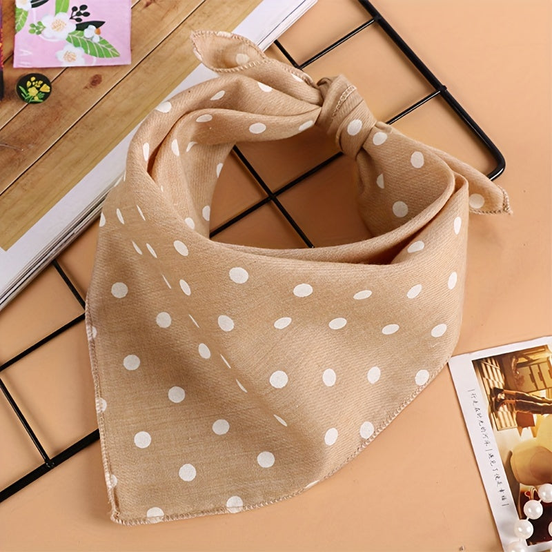 Foulard à Pois en Coton pour Chiens et Chats à Nouer