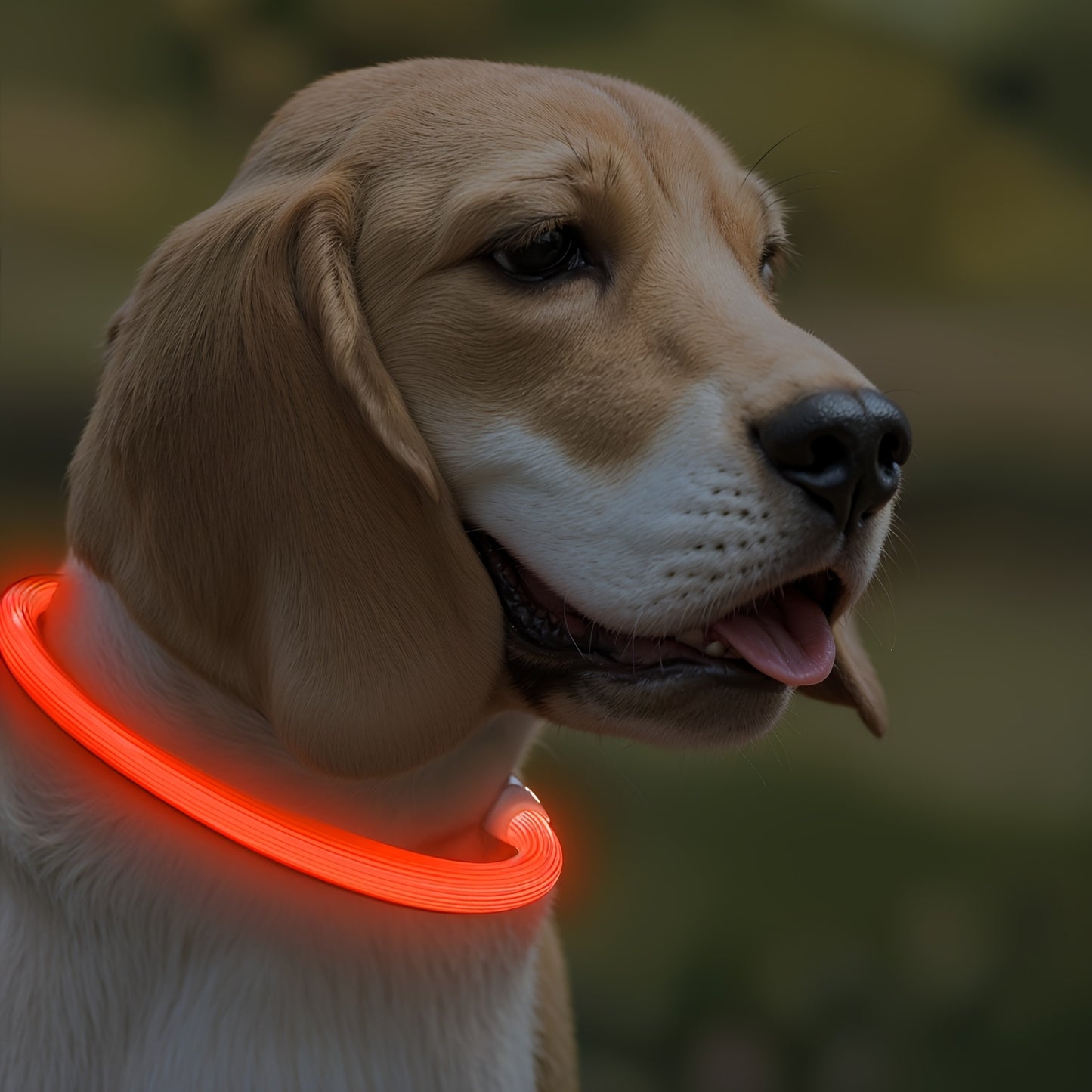 Collier lumineux Neon USB multicolore pour Chien