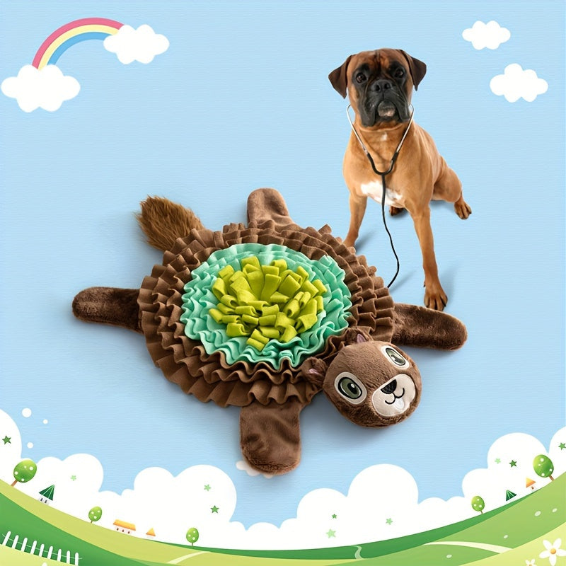 Tapis de Fouille Tortue 2-en-1 pour Chien