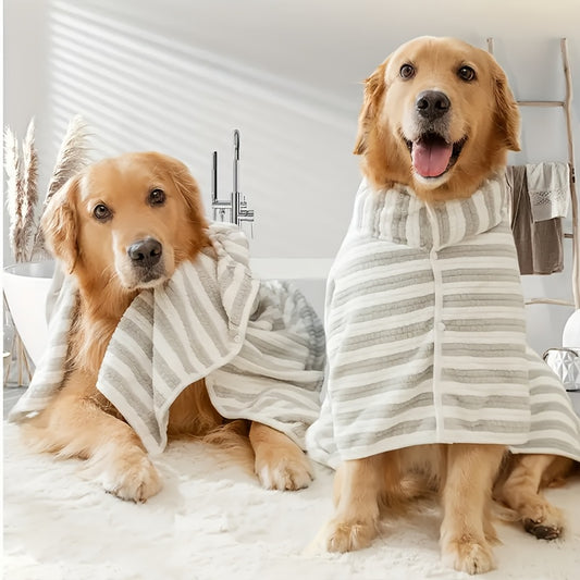Peignoir de Bain Ultra-Absorbant pour Chiens