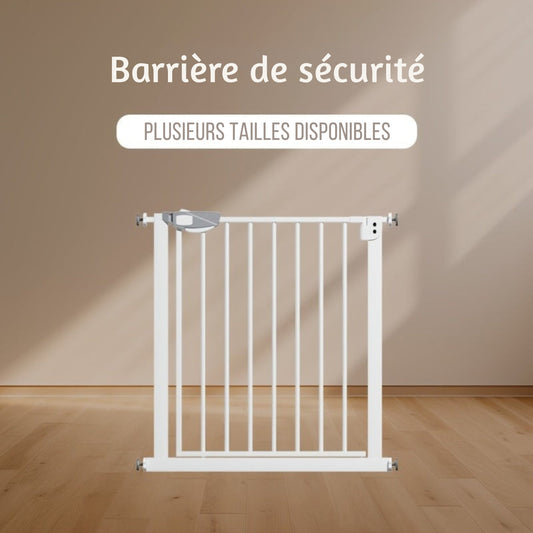 Barrière Sécurité Animaux à Double Ouverture – 77 à 142 cm