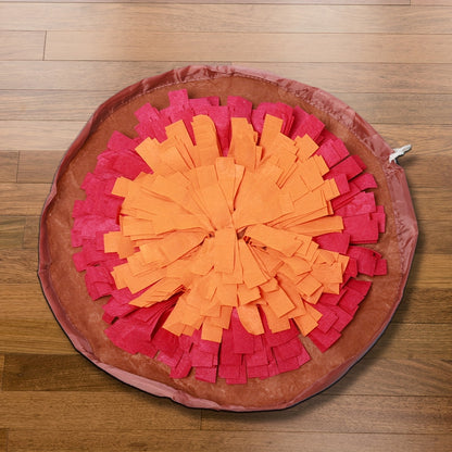 Tapis de Fouille Rond Pliable pour Chien, disponible en 5 coloris