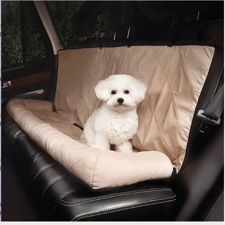 Housse de Siège Voiture pour Chien avec Bords Rembourrés