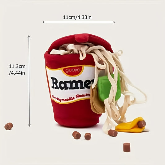 Jouet Ramen en Peluche pour Chiens – Cache Friandises Interactif