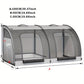 Maison Double Pliable avec Bac à Litière intégré