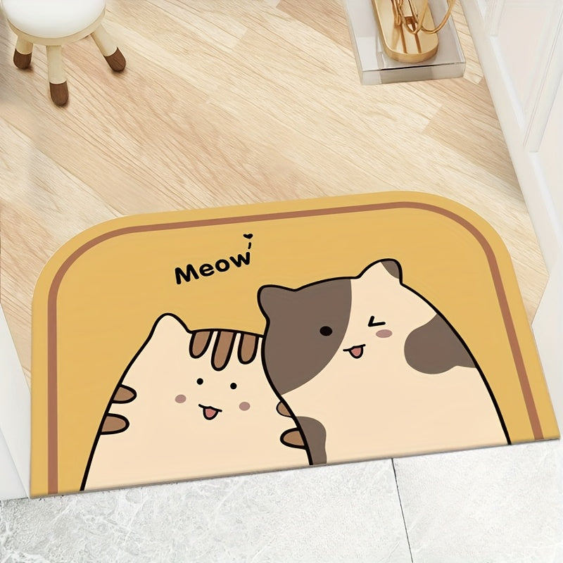 Tapis d'Alimentation Antidérapant en Gel de Silice – Motifs Animaux Mignons