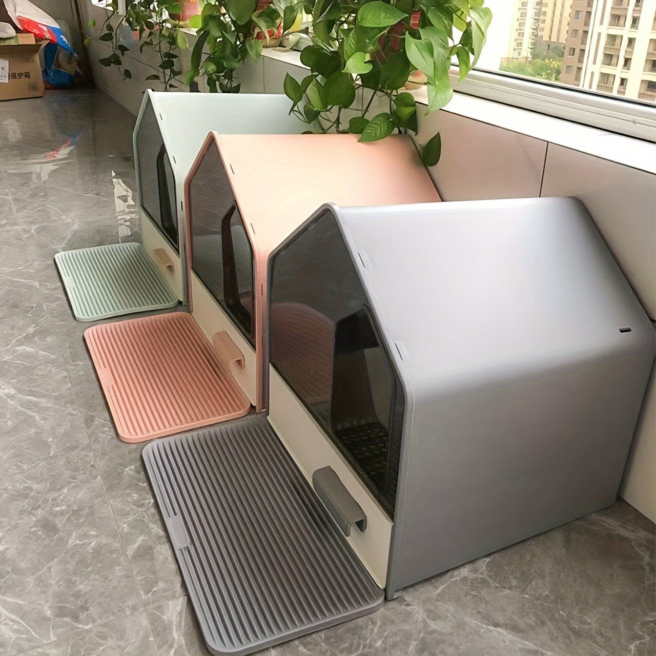 Bac à Litière Fermé avec Tiroir WhiskerWonders