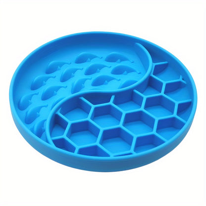 Gamelle Anti-Glouton en Silicone avec Ventouse – Design Alvéolé et Léchage