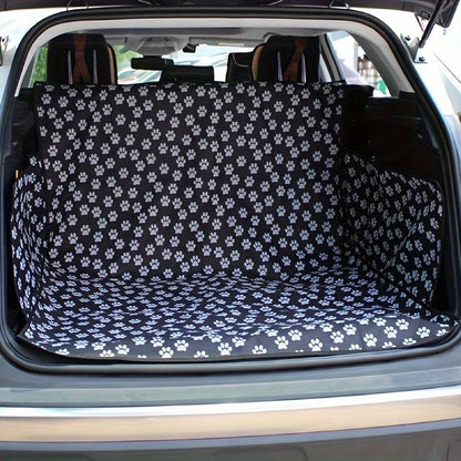 Tapis de Coffre pour Chien – Motif Pattes Noires