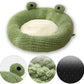 Panier rond en peluche forme grenouille pour petit Chien ou Chat