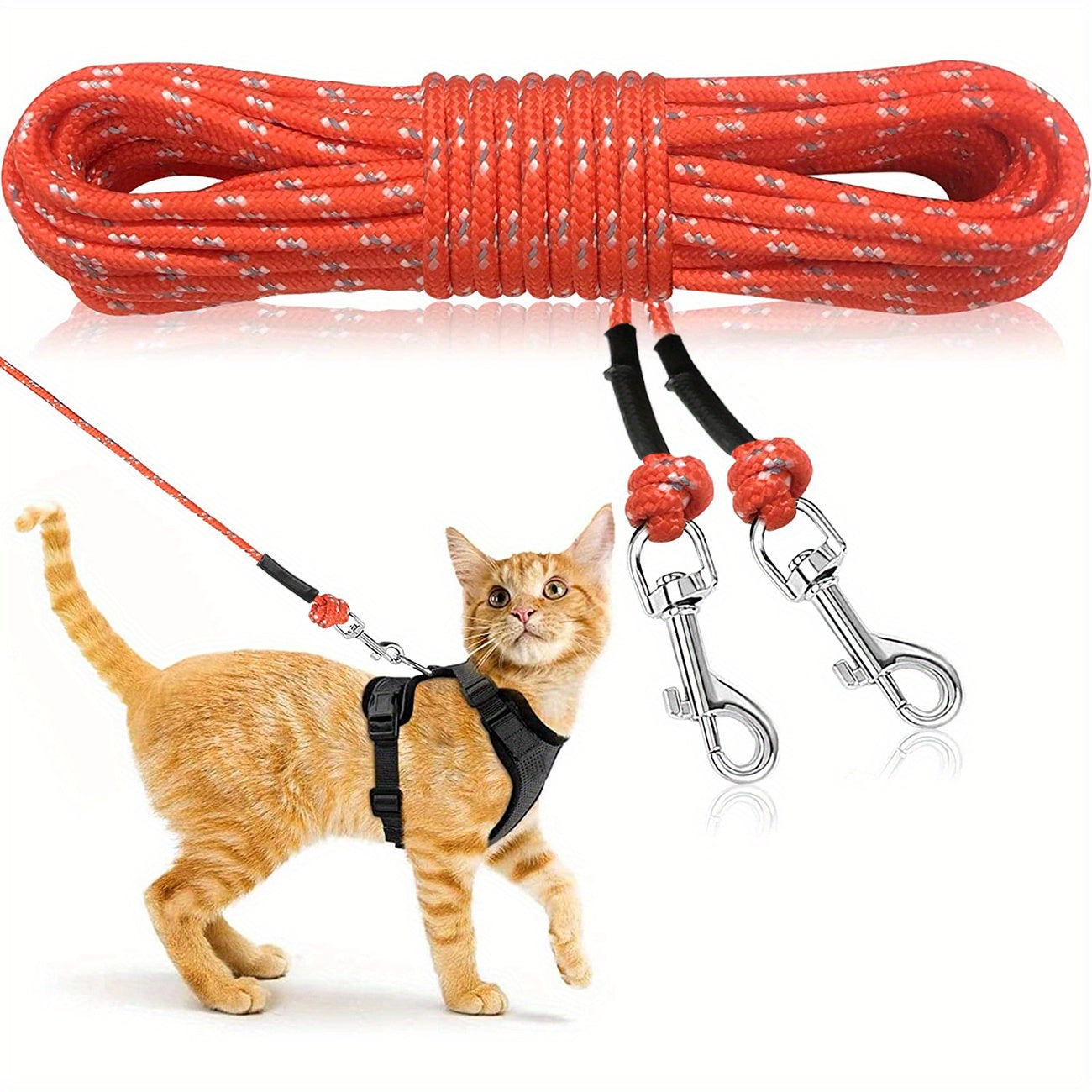 Laisse d’Entraînement Longue pour Chat