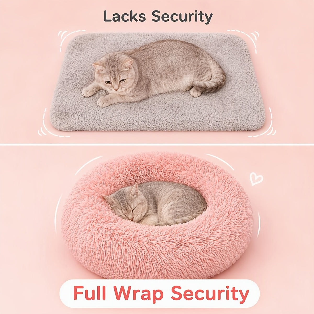 Pouf pour chien : Panier apaisant rond pour grand chien
