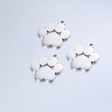 Médailles gravables en acier pour collier de Chien ou
