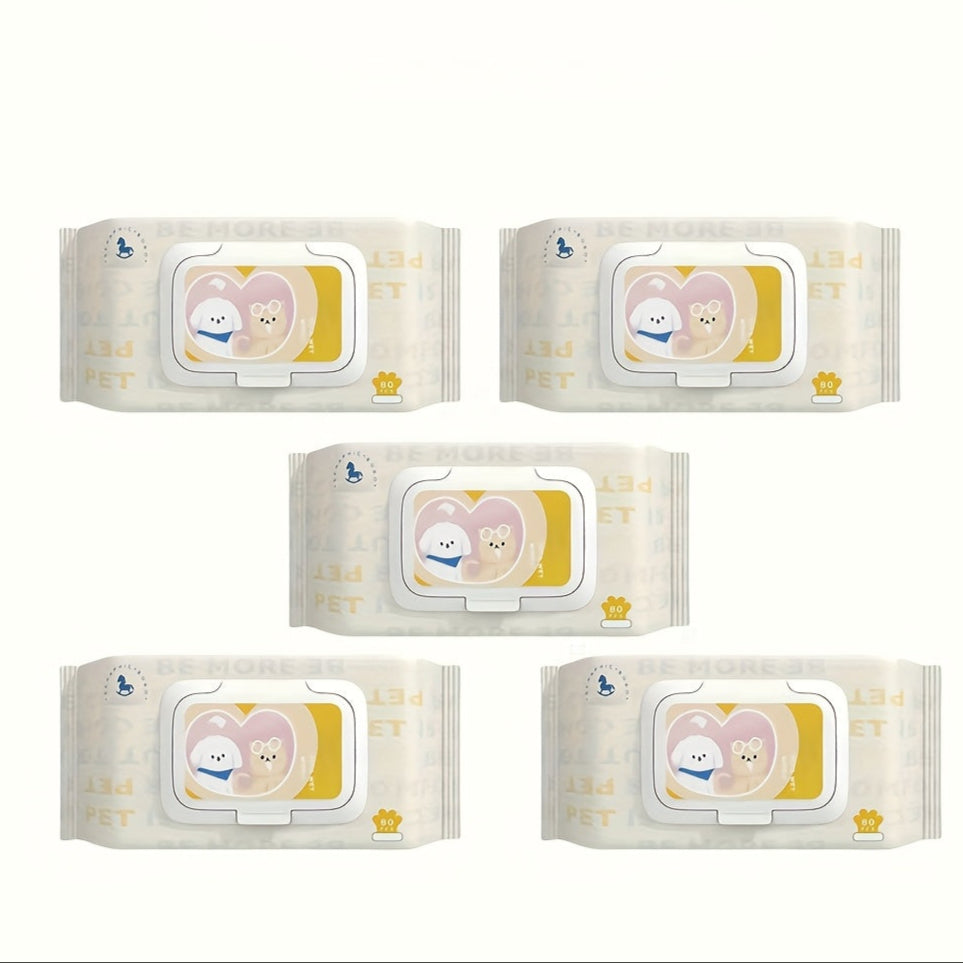 Lingettes Nettoyantes Multi-Usages pour Chats et Chiens